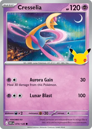 Cresselia 074/128 30th Celebration