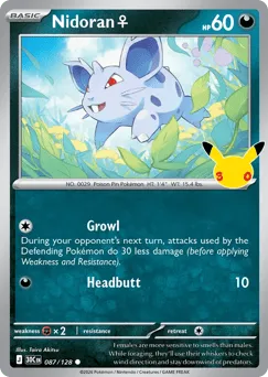Nidoran ♀ 087/128 30th Celebration