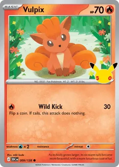 Vulpix 009/128 30th Celebration