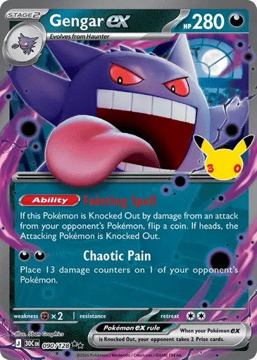 Gengar ex 090/128 30th Celebration