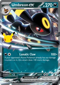 Umbreon ex 092/128 30th Celebration