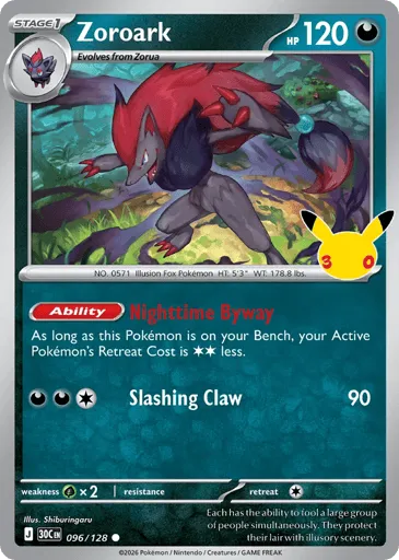 Zoroark 096/128 30th Celebration