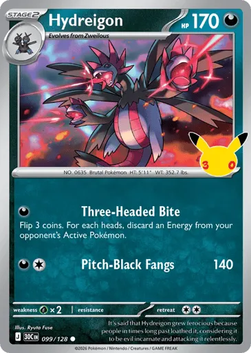 Hydreigon 099/128 30th Celebration