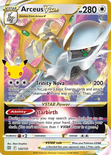 Arceus VSTAR 123/172 30th Celebration: Classic Collection