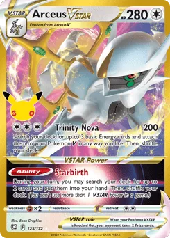 Arceus VSTAR 123/172 30th Celebration: Classic Collection