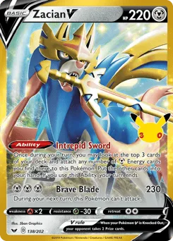 Zacian V 138/202 30th Celebration: Classic Collection