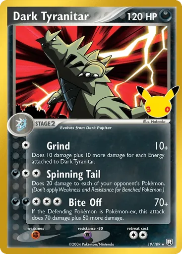 Dark Tyranitar 19/109 30th Celebration: Classic Collection