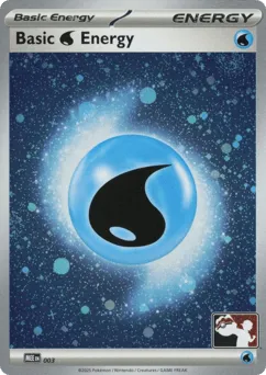 Basic Water Energy 003 Play Pokemon Stamp Cosmos Holo Mega Evolution Energies