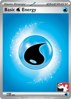Basic Water Energy 003 Play Pokemon Stamp Mega Evolution Energies