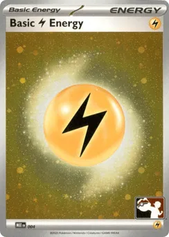 Basic Lightning Energy 004 Play Pokemon Stamp Cosmos Holo Mega Evolution Energies