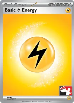 Basic Lightning Energy 004 Play Pokemon Stamp Mega Evolution Energies