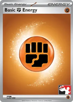 Basic Fighting Energy 006 Play Pokemon Stamp Mega Evolution Energies