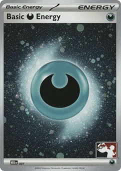 Basic Darkness Energy 007 Play Pokemon Stamp Cosmos Holo Mega Evolution Energies