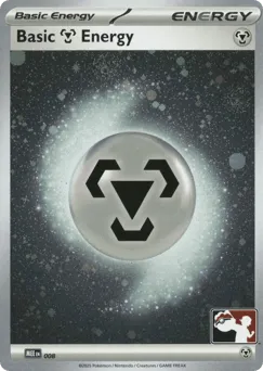 Basic Metal Energy 008 Play Pokemon Stamp Cosmos Holo Mega Evolution Energies