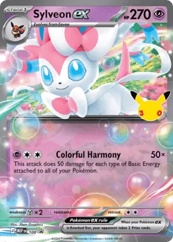 Sylveon ex 100 Mega Evolution Black Star Promos