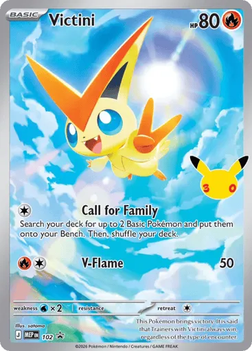 Victini 102 Mega Evolution Black Star Promos