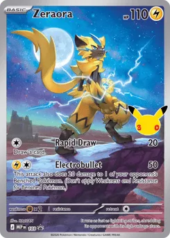 Zeraora 103 Mega Evolution Black Star Promos