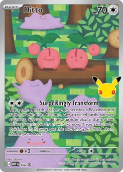 Ditto 106 Mega Evolution Black Star Promos