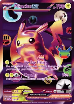 Pikachu ex 109 Mega Evolution Black Star Promos
