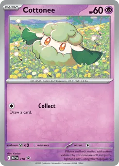 Cottonee 018 Mega Evolution Black Star Promos