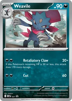 Weavile 021 Mega Evolution Black Star Promos