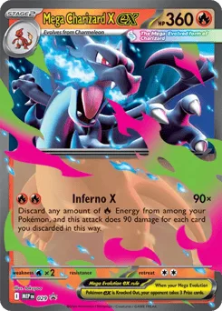 Mega Charizard X ex 029 Mega Evolution Black Star Promos