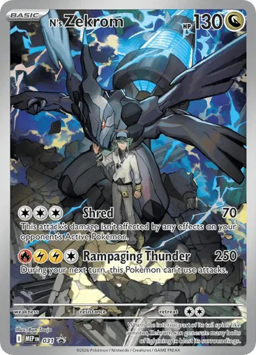 N's Zekrom 031 Mega Evolution Black Star Promos