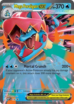 Mega Feraligatr ex 036 Mega Evolution Black Star Promos