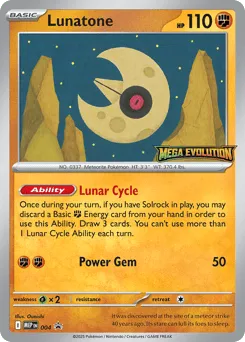 Lunatone 004 Mega Evolution Black Star Promos