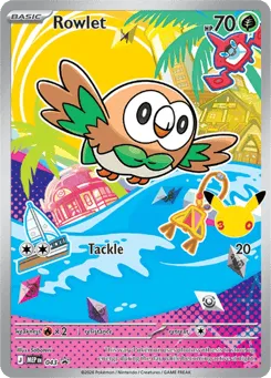 Rowlet 043 Mega Evolution Black Star Promos