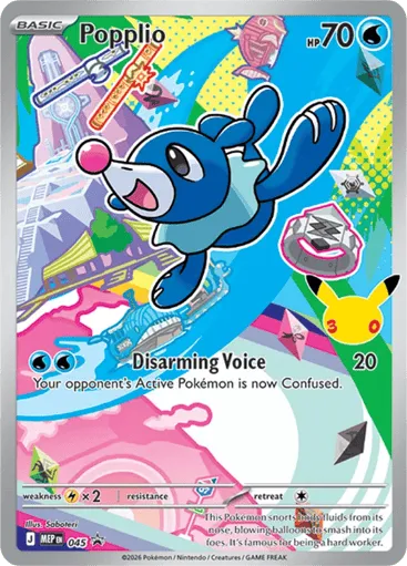 Popplio 045 Mega Evolution Black Star Promos