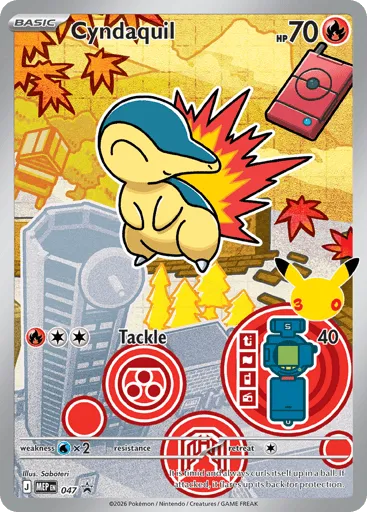 Cyndaquil 047 Mega Evolution Black Star Promos