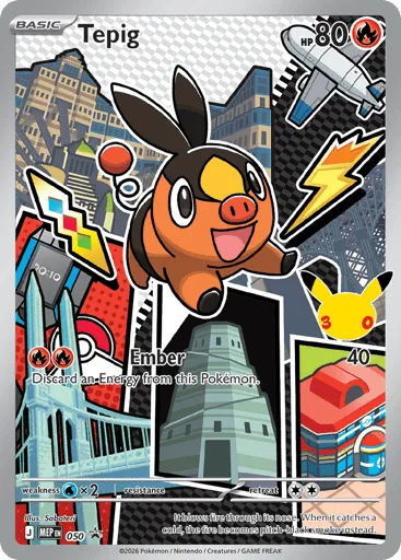 Tepig 050 Mega Evolution Black Star Promos