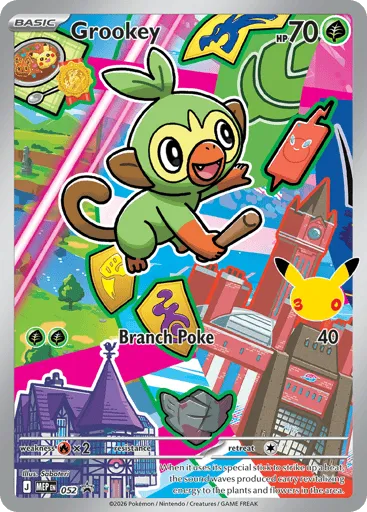Grookey 052 Mega Evolution Black Star Promos