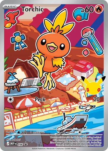 Torchic 056 Mega Evolution Black Star Promos