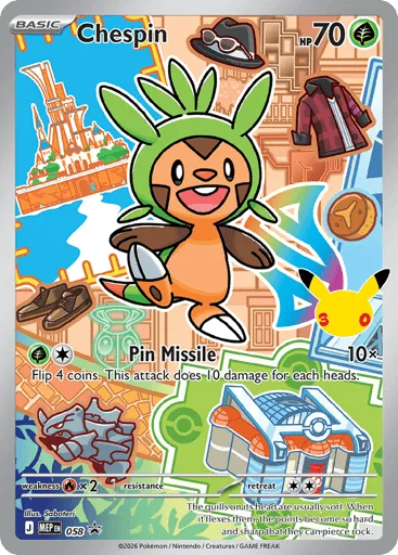 Chespin 058 Mega Evolution Black Star Promos