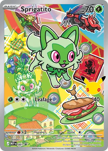 Sprigatito 061 Mega Evolution Black Star Promos