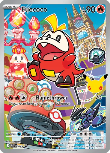 Fuecoco 062 Mega Evolution Black Star Promos