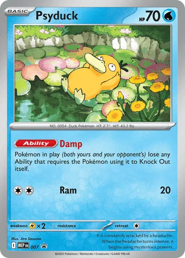 Psyduck 007 Mega Evolution Black Star Promos