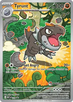 Tyrunt 070 Pokemon Center Stamp Mega Evolution Black Star Promos