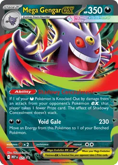 Mega Gengar ex 073 Mega Evolution Black Star Promos