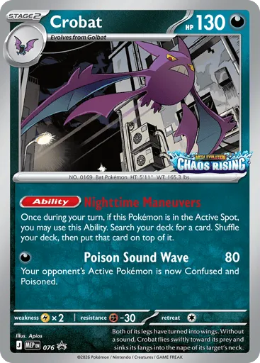 Crobat 076 Mega Evolution Black Star Promos