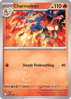 Charmeleon 079 Mega Evolution Black Star Promos