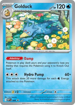 Golduck 008 Mega Evolution Black Star Promos