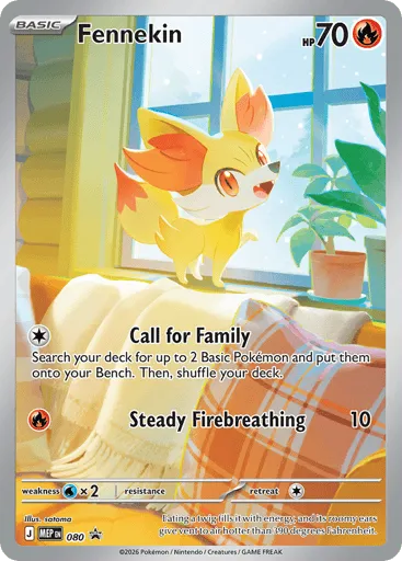 Fennekin 080 Mega Evolution Black Star Promos