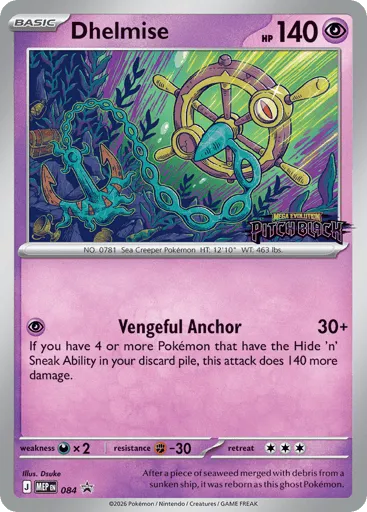 Dhelmise 084 Mega Evolution Black Star Promos