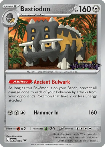 Bastiodon 085 Mega Evolution Black Star Promos