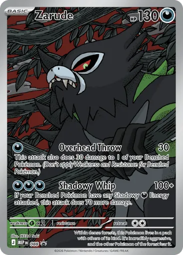 Zarude 088 Mega Evolution Black Star Promos