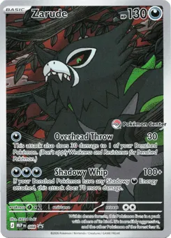 Zarude 088 Pokemon Center Stamp Mega Evolution Black Star Promos