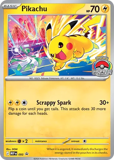 Pikachu 093 Mega Evolution Black Star Promos